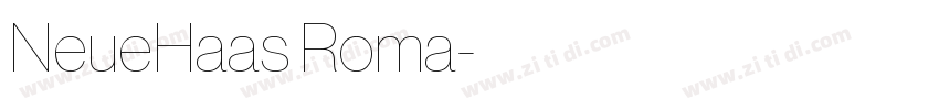 NeueHaas Roma字体转换